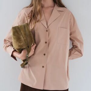 Zara Poplin Pocket Shirt